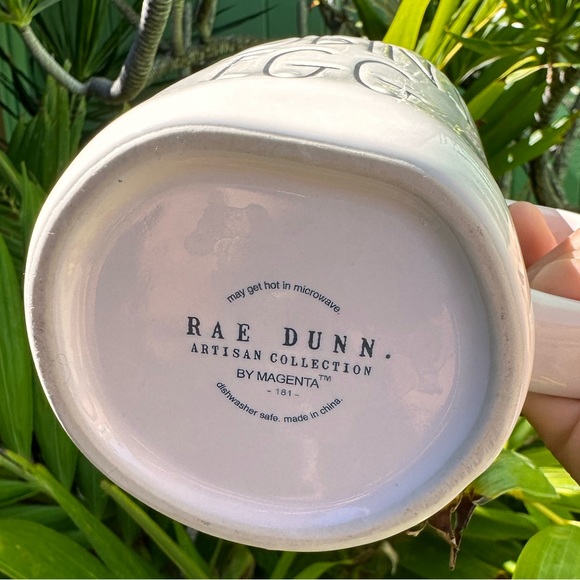 702. Rae Dunn ROBIN'S EGG Mug Blue inside - 16 oz - Ceramic NWOT - Picture 3 of 4